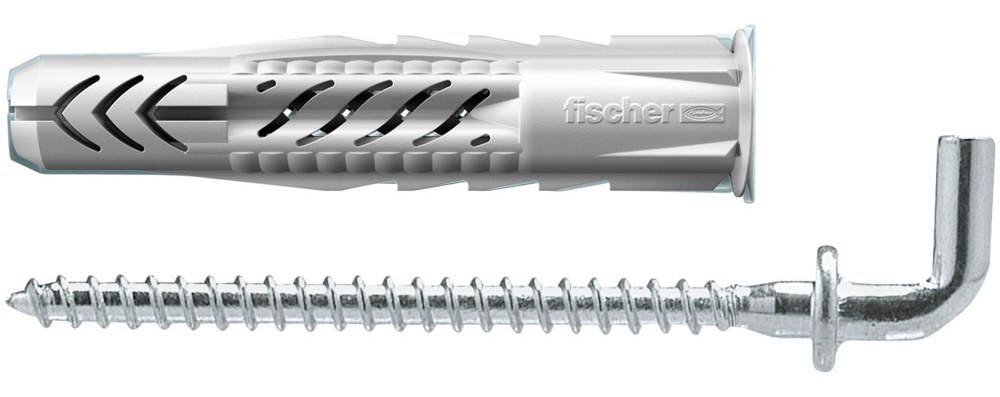 Универсальный дюбель Fischer UX WH 6х35 с кромкой и Г-образным крюком