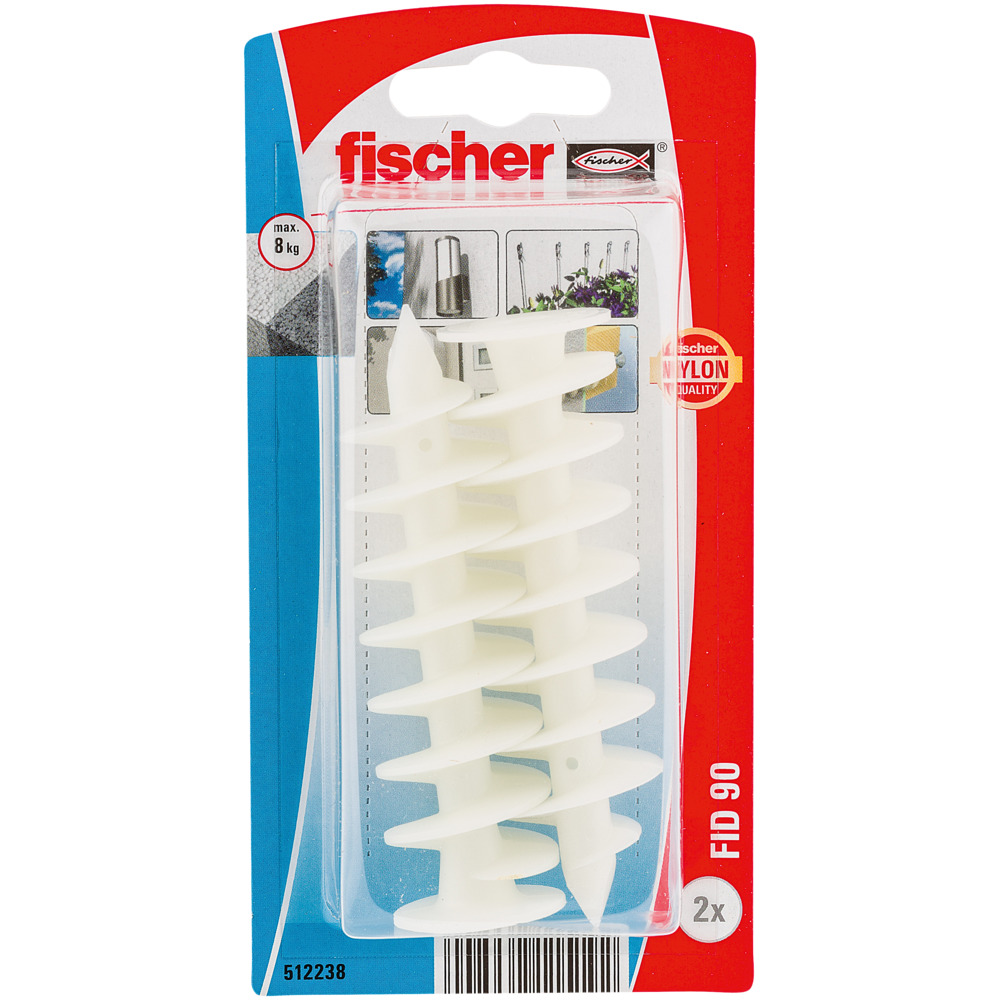 Дюбель для изоляции Fischer FID K NV 90 мм, (упаковка блистер 2 шт) 512238